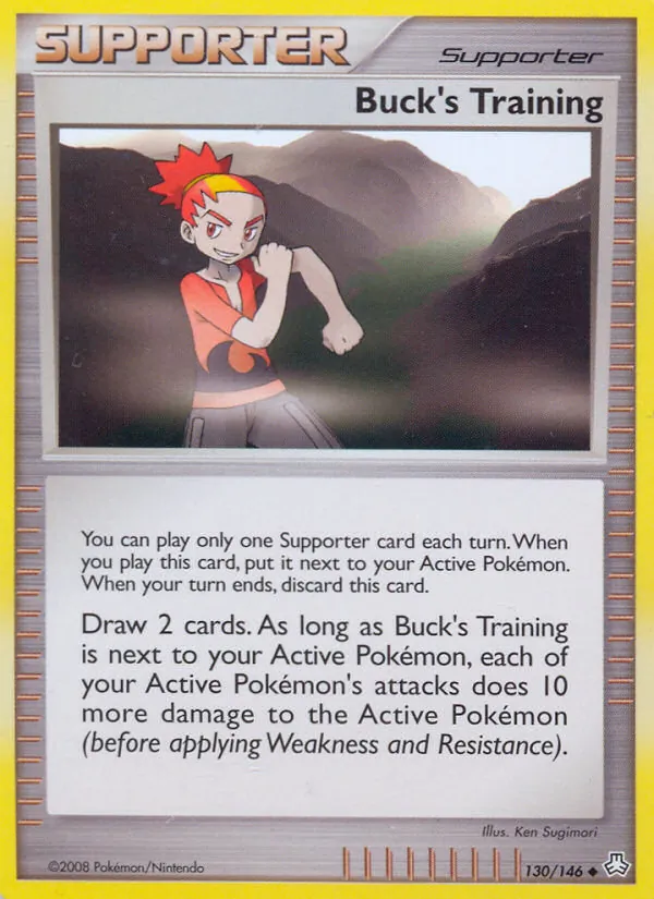 130-normal-prerelease-staff Buck's Training (Prerelease stamp, Staff stamp) – Legends Awakened