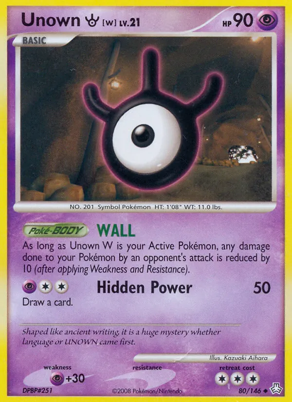 80 Unown W – Legends Awakened
