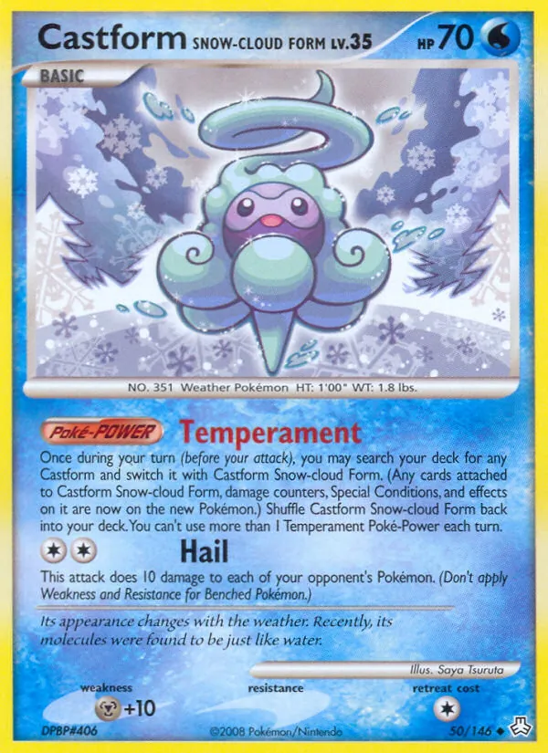 50-RH Castform Snow-cloud Form – Legends Awakened