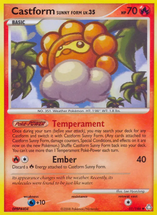 51-RH Castform Sunny Form – Legends Awakened