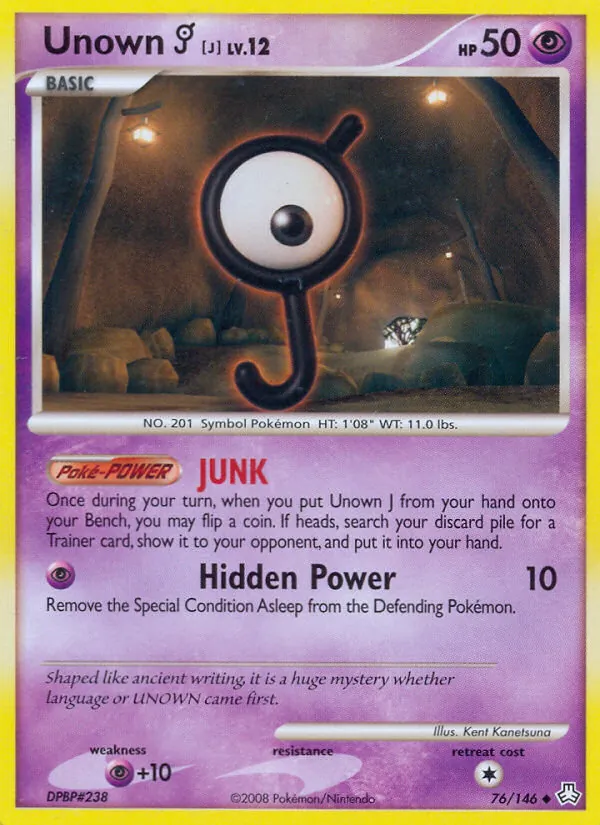 76-RH Unown J – Legends Awakened