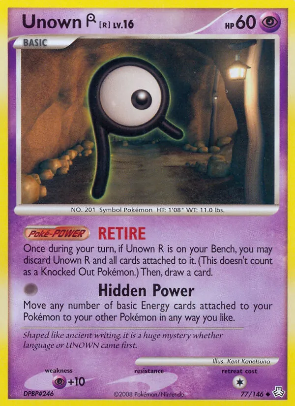 77-RH Unown R – Legends Awakened