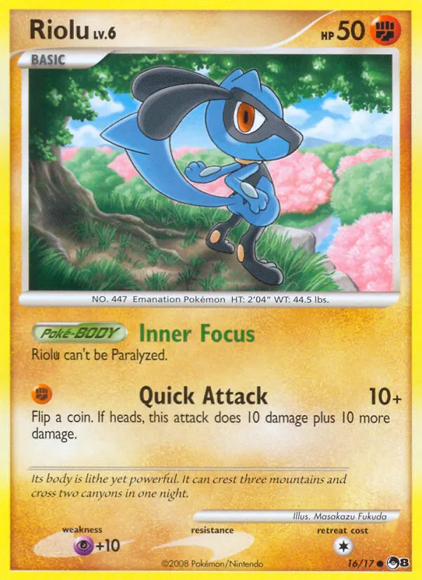 16-reverse-crackedice Riolu (Reverse Holo, Cracked Ice Holo) – POP Series 8