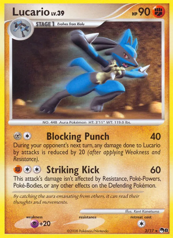 2-holo-cosmos Lucario (Holo, Cosmos Holo) – POP Series 8