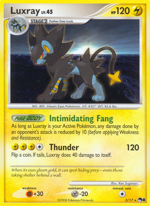 3-holo-cosmos Luxray (Holo, Cosmos Holo) – POP Series 8