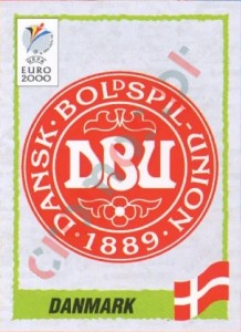317 Emblem Denmark – UEFA Euro Belgium-Netherlands 2000 Panini