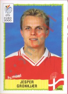 333 Jesper Gronkjaer – UEFA Euro Belgium-Netherlands 2000 Panini