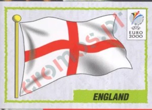 72 Emblem England – UEFA Euro Belgium-Netherlands 2000 Panini