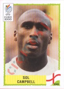 78 Sol Campbell – UEFA Euro Belgium-Netherlands 2000 Panini