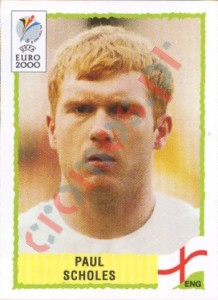 89 Paul Scholes – UEFA Euro Belgium-Netherlands 2000 Panini