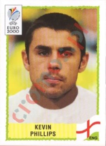 92 Kevin Phillips – UEFA Euro Belgium-Netherlands 2000 Panini