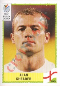 93 Alan Shearer – UEFA Euro Belgium-Netherlands 2000 Panini