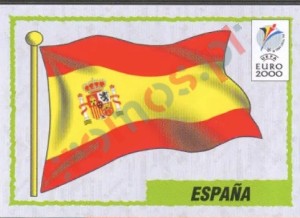187 Emblem Spain – UEFA Euro Belgium-Netherlands 2000 Panini