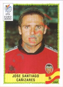 190 Jose Santiago Canizares – UEFA Euro Belgium-Netherlands 2000 Panini