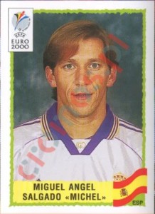191 Miguel Angel Salgado "Michel" – UEFA Euro Belgium-Netherlands 2000 Panini