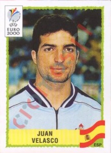 192 Juan Velasco – UEFA Euro Belgium-Netherlands 2000 Panini