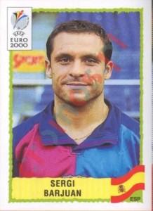 194 Sergi Barjuan – UEFA Euro Belgium-Netherlands 2000 Panini
