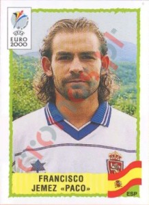196 Francisco Jemez "Paco" – UEFA Euro Belgium-Netherlands 2000 Panini