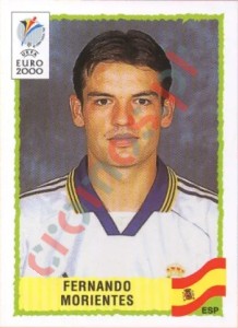 208 Fernando Morientes – UEFA Euro Belgium-Netherlands 2000 Panini