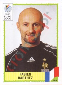 339 Fabien Barthez – UEFA Euro Belgium-Netherlands 2000 Panini