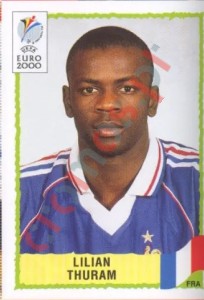 340 Lilian Thuram – UEFA Euro Belgium-Netherlands 2000 Panini