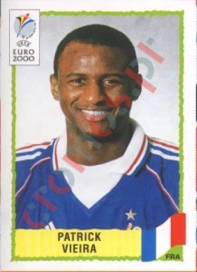 347 Patrick Vieira – UEFA Euro Belgium-Netherlands 2000 Panini