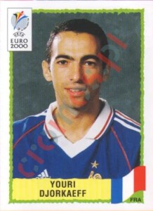 351 Youri Djorkaeff – UEFA Euro Belgium-Netherlands 2000 Panini