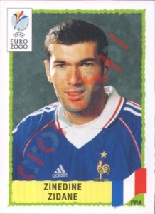 352 Zinedine Zidane – UEFA Euro Belgium-Netherlands 2000 Panini