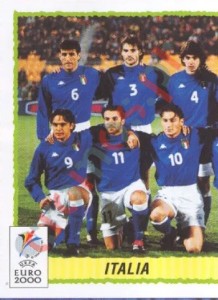 165 Team Italy
1 – UEFA Euro Belgium-Netherlands 2000 Panini