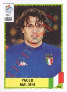 170 Paolo Maldini – UEFA Euro Belgium-Netherlands 2000 Panini