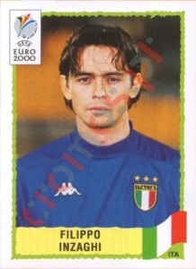 182 Filippo Inzaghi – UEFA Euro Belgium-Netherlands 2000 Panini