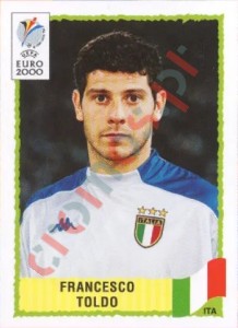 186 Francesco Toldo – UEFA Euro Belgium-Netherlands 2000 Panini