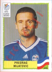 229 Predrag Mijatovic – UEFA Euro Belgium-Netherlands 2000 Panini
