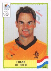 276 Frank De Boer – UEFA Euro Belgium-Netherlands 2000 Panini