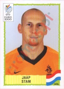 277 Jaap Stam – UEFA Euro Belgium-Netherlands 2000 Panini