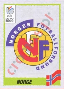 233 Emblem Norway – UEFA Euro Belgium-Netherlands 2000 Panini
