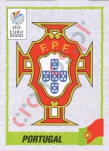 49 Emblem Portugal – UEFA Euro Belgium-Netherlands 2000 Panini