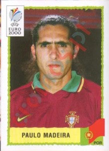 56 Paulo Madeira – UEFA Euro Belgium-Netherlands 2000 Panini
