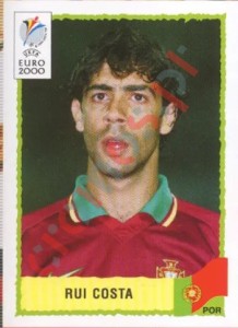 62 Rui Costa – UEFA Euro Belgium-Netherlands 2000 Panini