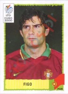 66 Figo – UEFA Euro Belgium-Netherlands 2000 Panini