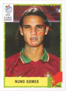 70 Nuno Gomes – UEFA Euro Belgium-Netherlands 2000 Panini