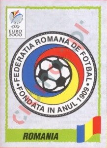 26 Emblem Roumania – UEFA Euro Belgium-Netherlands 2000 Panini