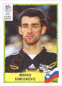 255 Marko Simeunovic – UEFA Euro Belgium-Netherlands 2000 Panini