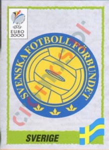 118 Emblem Sweden – UEFA Euro Belgium-Netherlands 2000 Panini