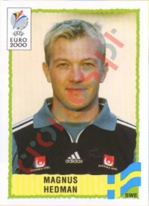 121 Magnus Hedman – UEFA Euro Belgium-Netherlands 2000 Panini