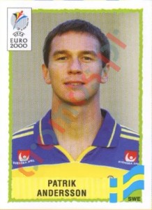 122 Patrik Andersson – UEFA Euro Belgium-Netherlands 2000 Panini