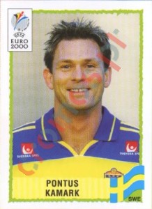 124 Pontus Kamark – UEFA Euro Belgium-Netherlands 2000 Panini