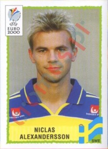 128 Niclas Alexandersson – UEFA Euro Belgium-Netherlands 2000 Panini