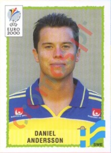 129 Daniel Andersson – UEFA Euro Belgium-Netherlands 2000 Panini