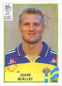 132 Johan Mjallby – UEFA Euro Belgium-Netherlands 2000 Panini